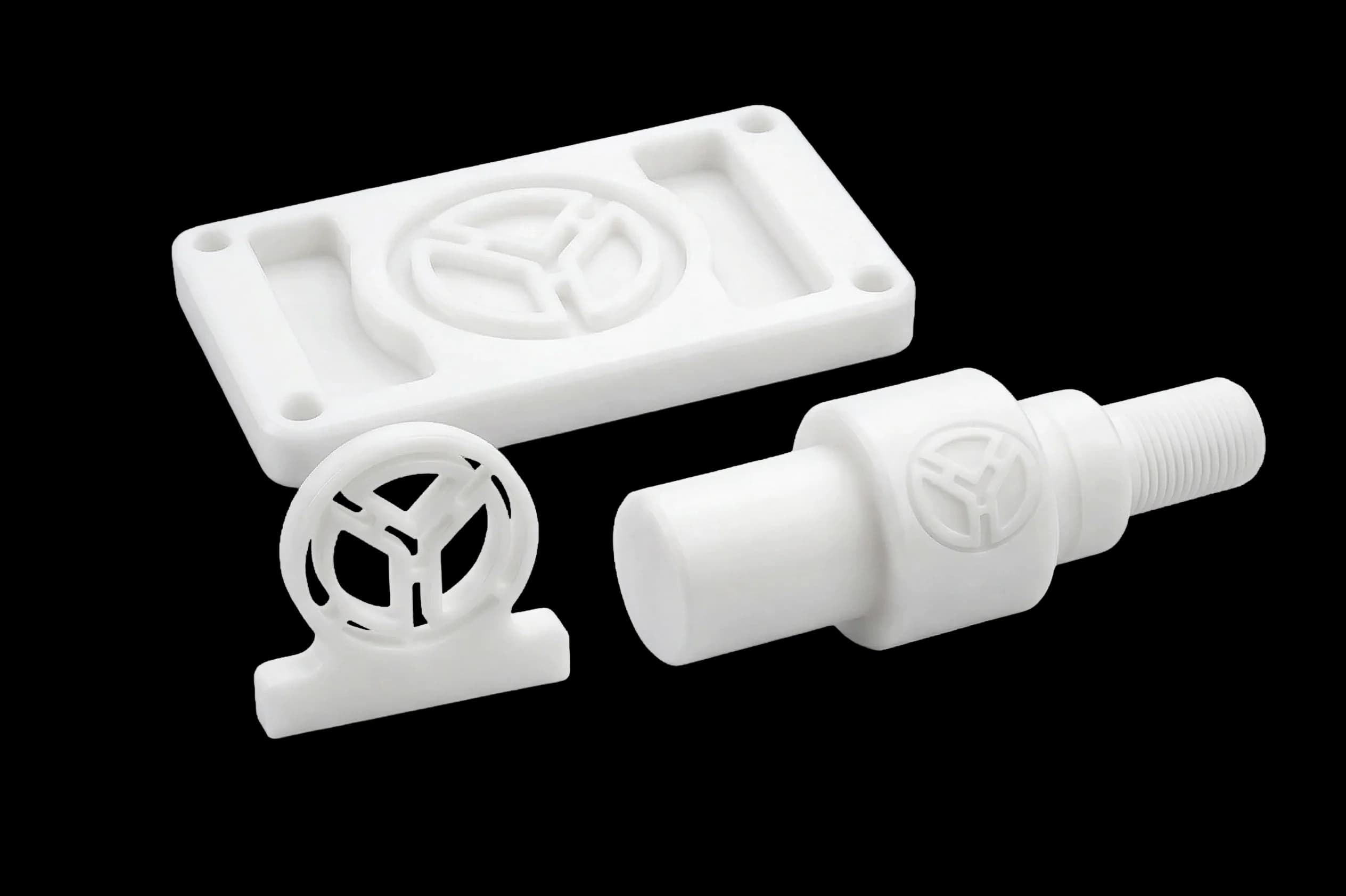 Acetal POM material stock and machined precision plastic components for industrial manufacturing