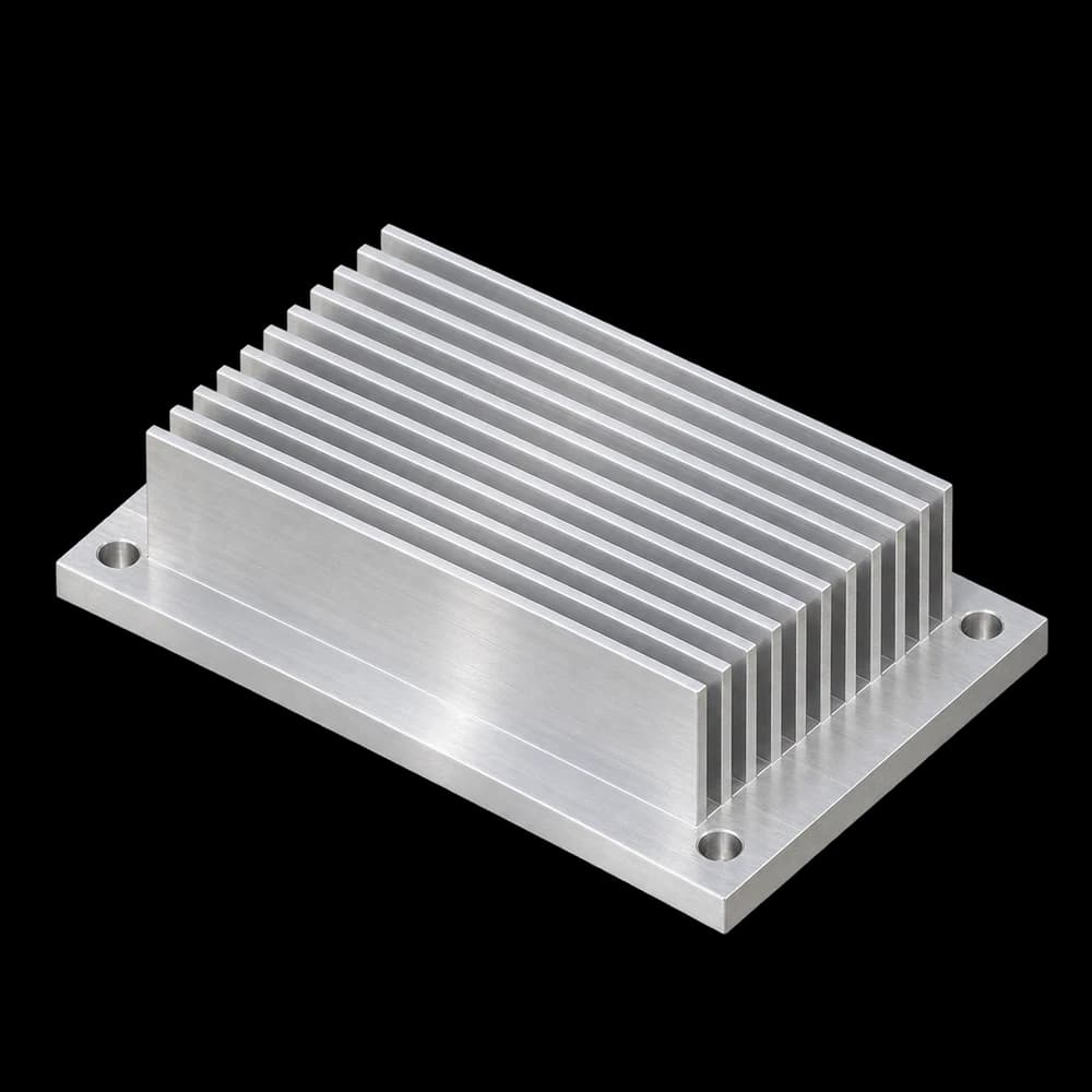 Illustrative image: Heat Sink in natural uncoated aluminum