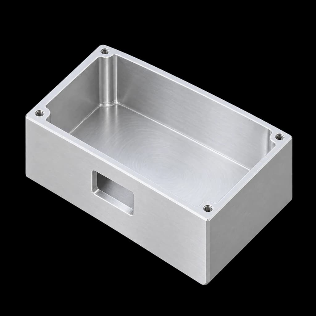 CNC-milled 6061 aluminum housing, illustrative image