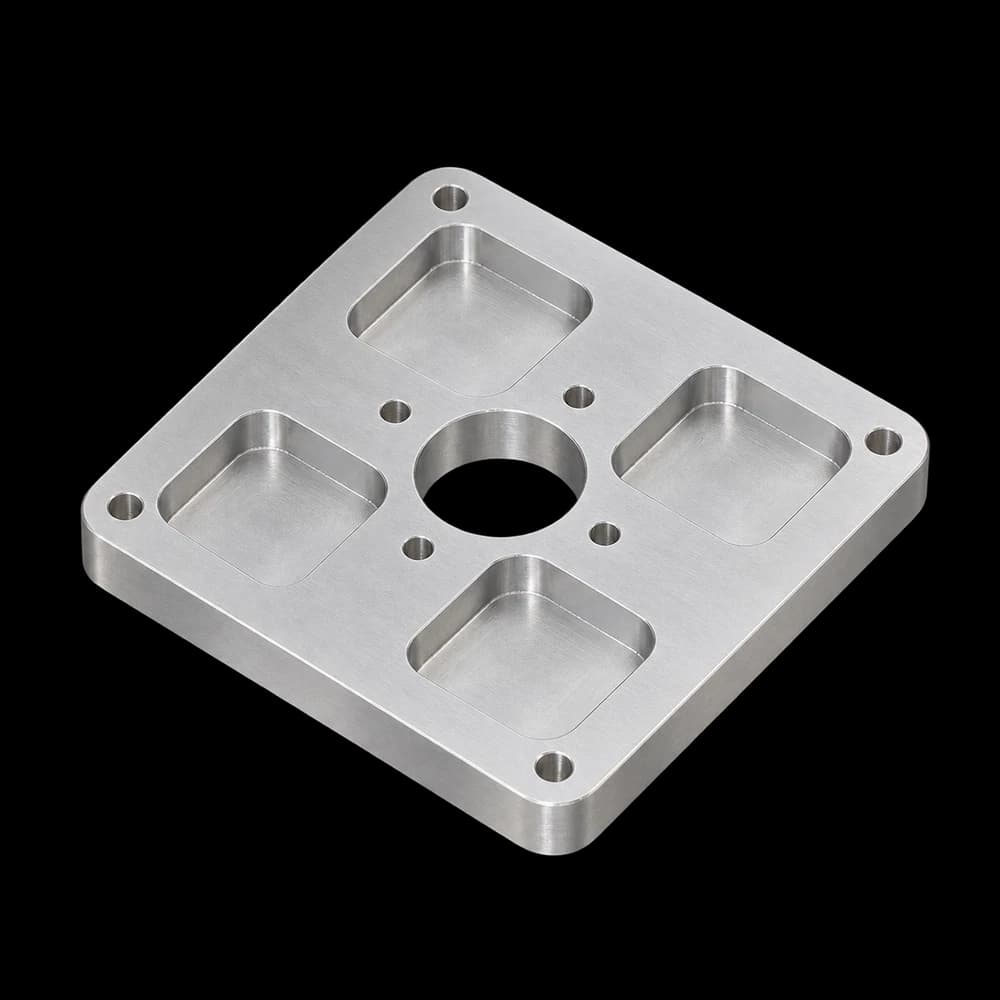 Illustrative image: Robot End-of-Arm Plate in natural uncoated aluminum