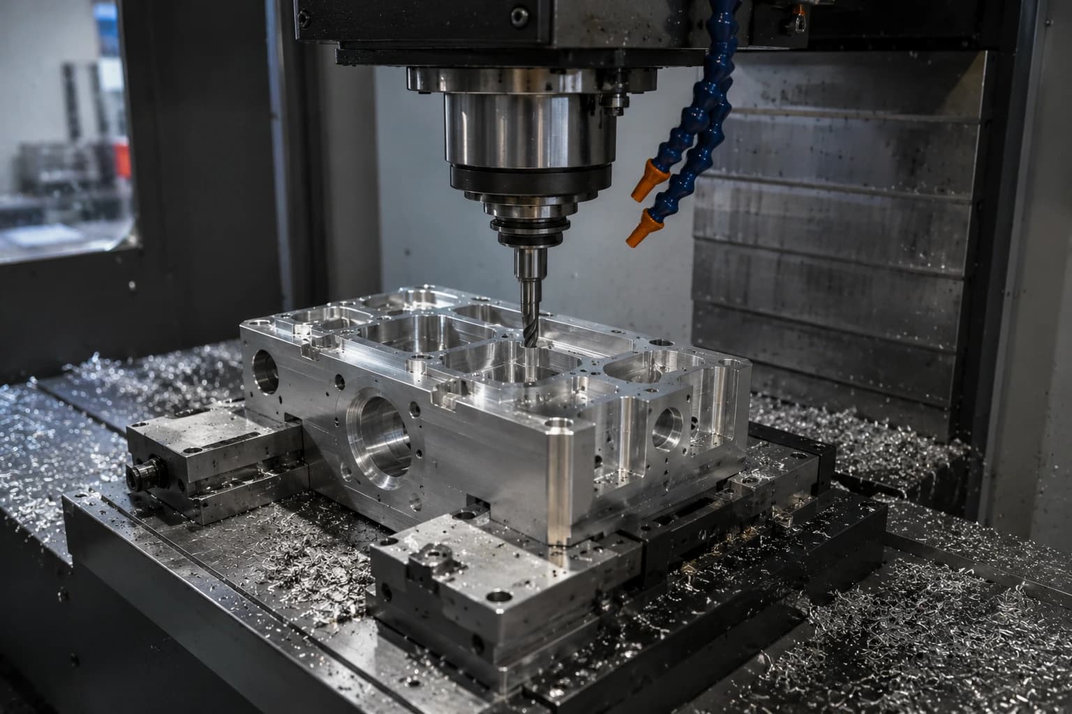 CNC machining center in Monterrey producing precision components for regional industry