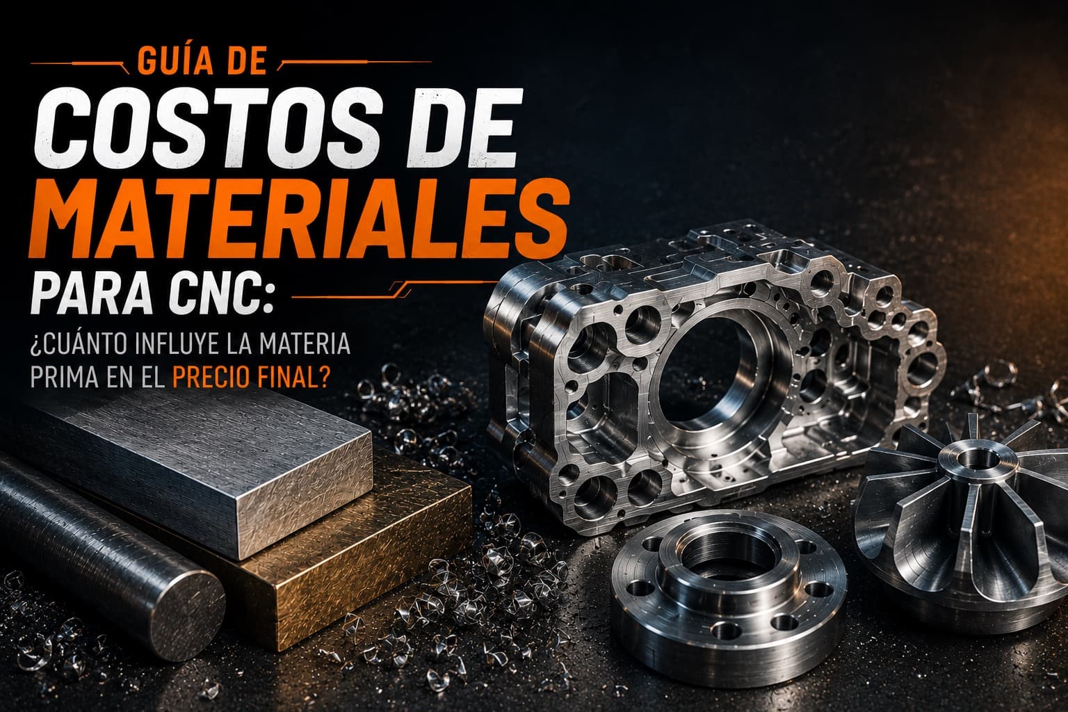 Guía de Costos de Materiales para CNC: ¿Cuánto Influye la Materia Prima en el Precio Final?