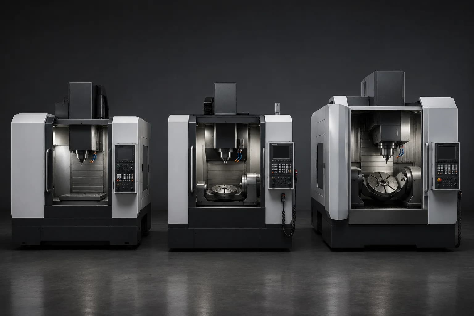 Comparación de centros de maquinado CNC verticales, horizontales, 4 ejes y 5 ejes utilizados para fabricar componentes de precisión