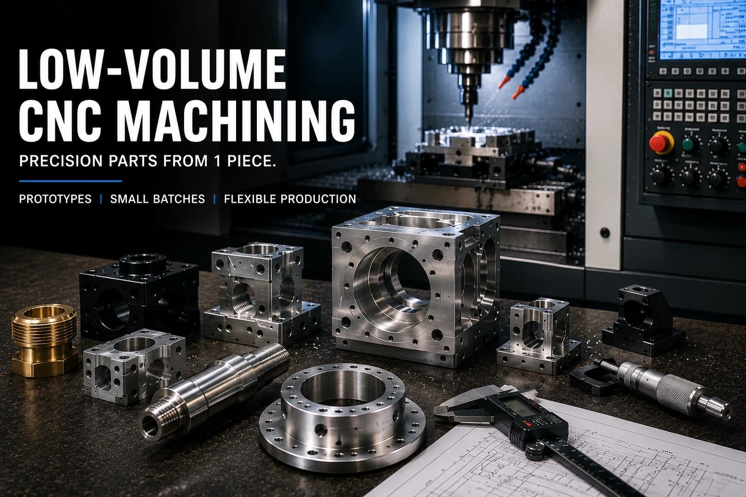Low-Volume CNC Machining: How to Manufacture Parts Without High MOQs
