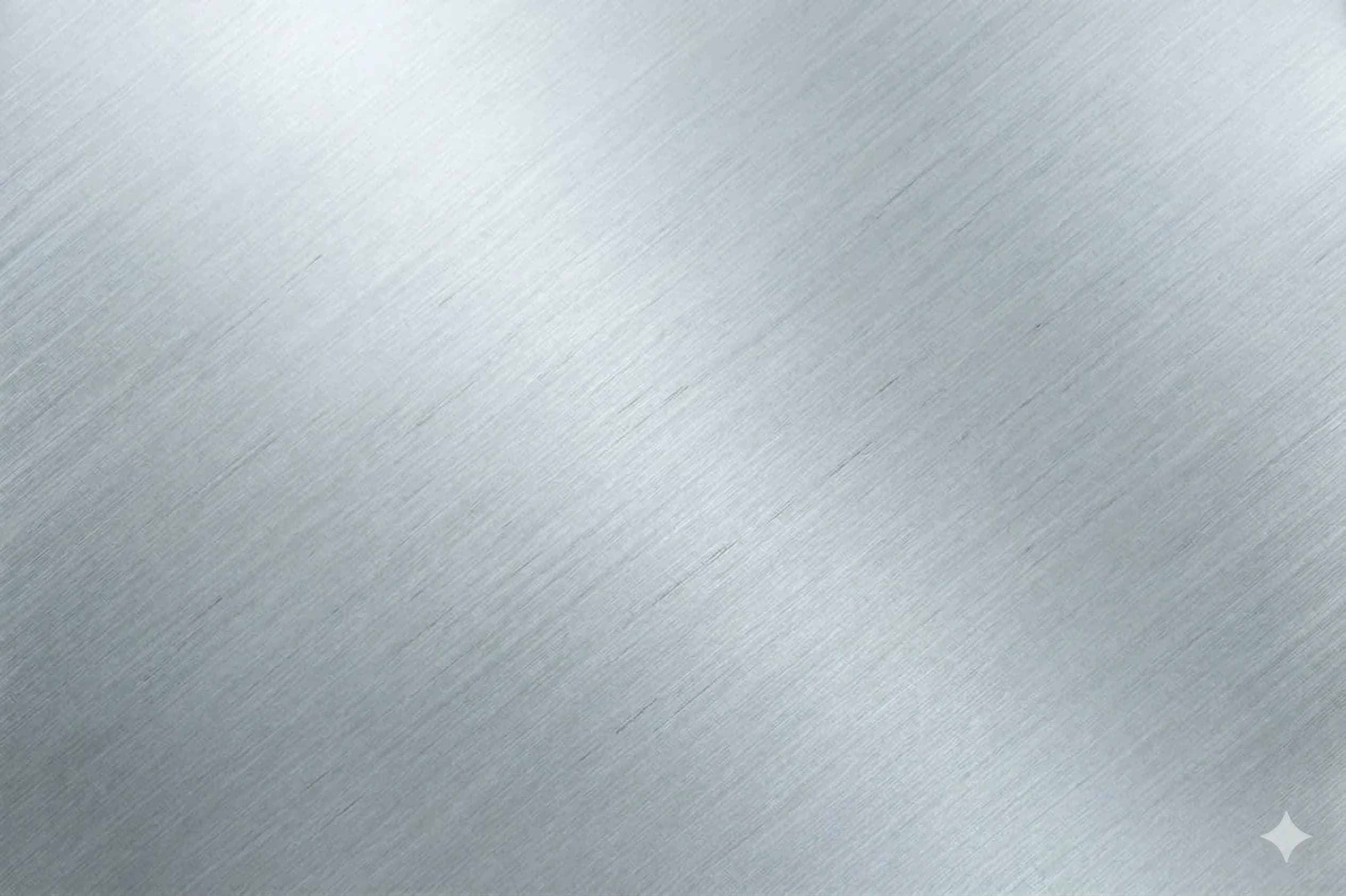 Brushed metal surface finish for industrial parts