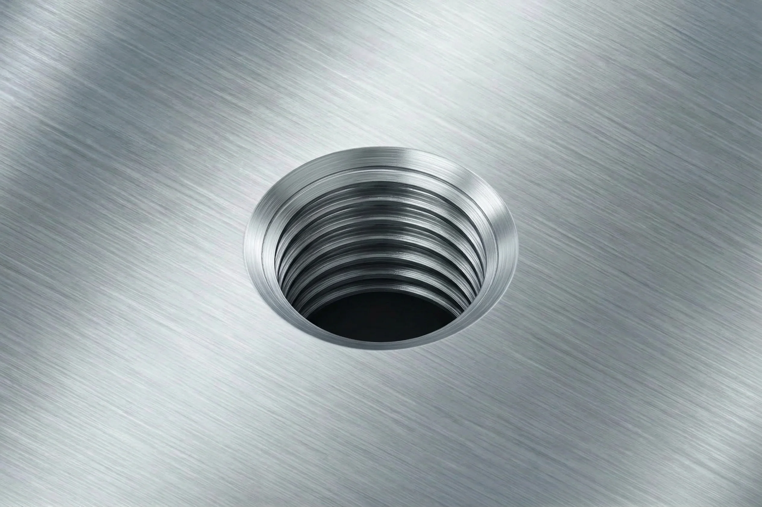 Threaded feature or installed insert on production part