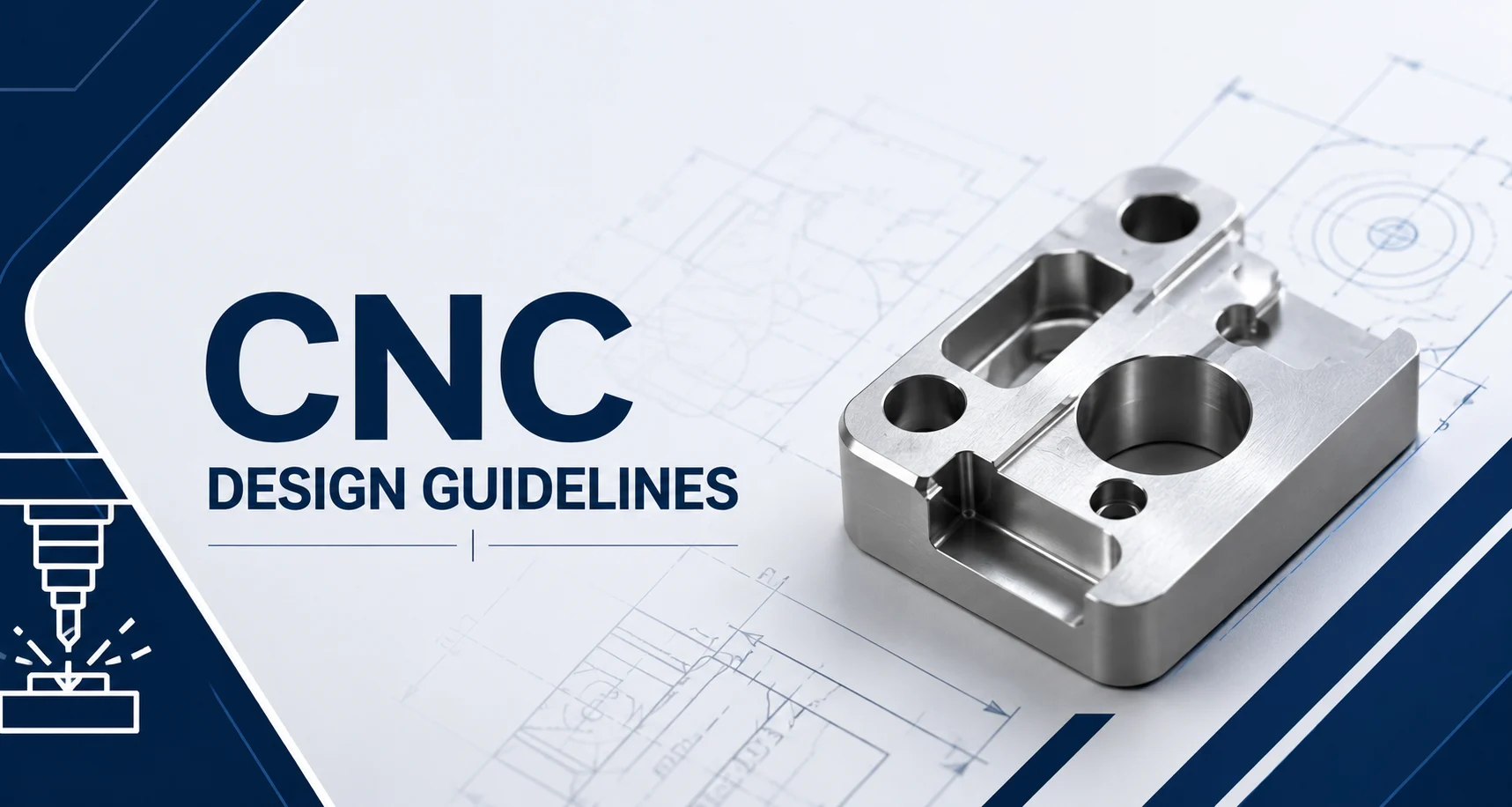 Precision CNC machined parts in industrial workshop
