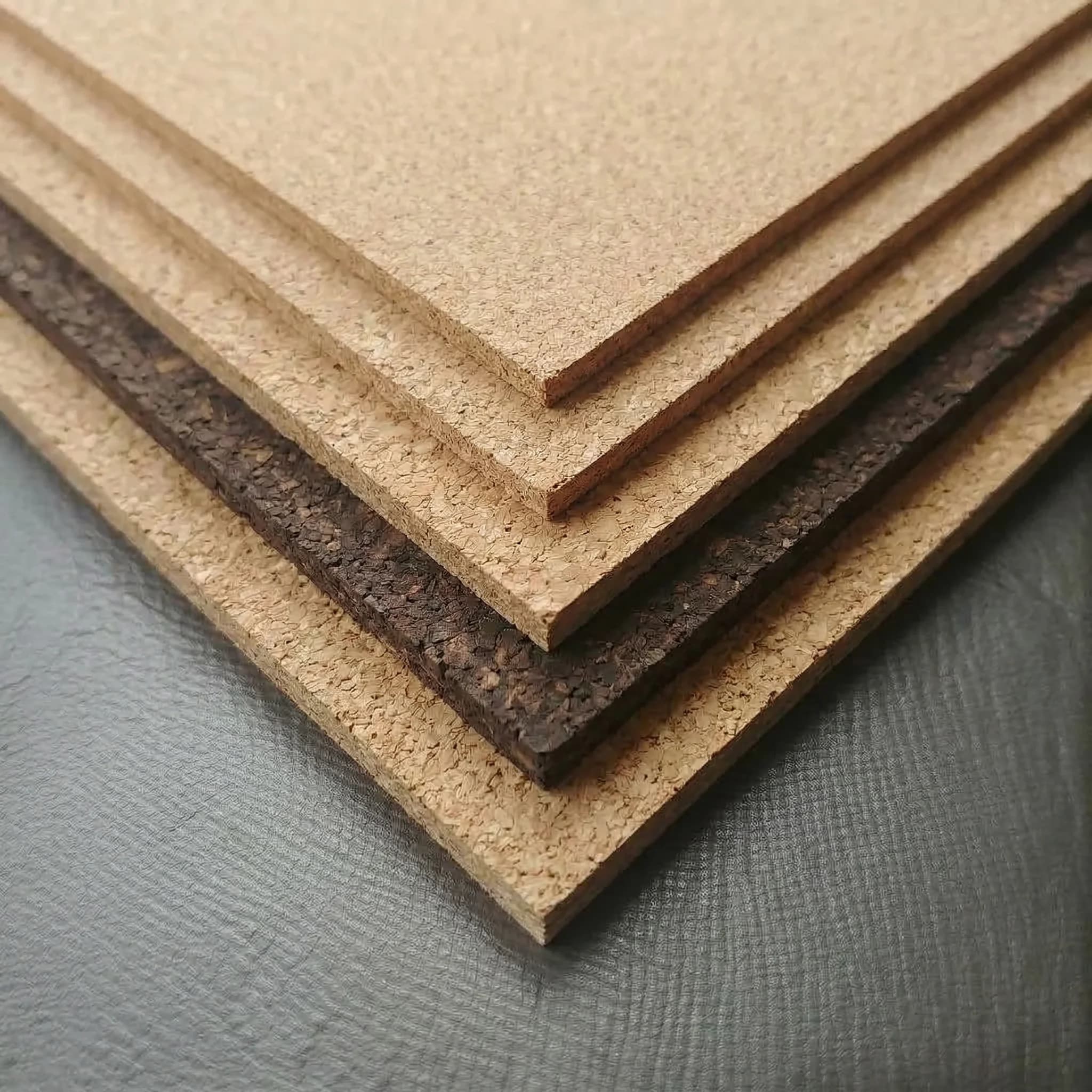 Cork material sample for custom manufacturing