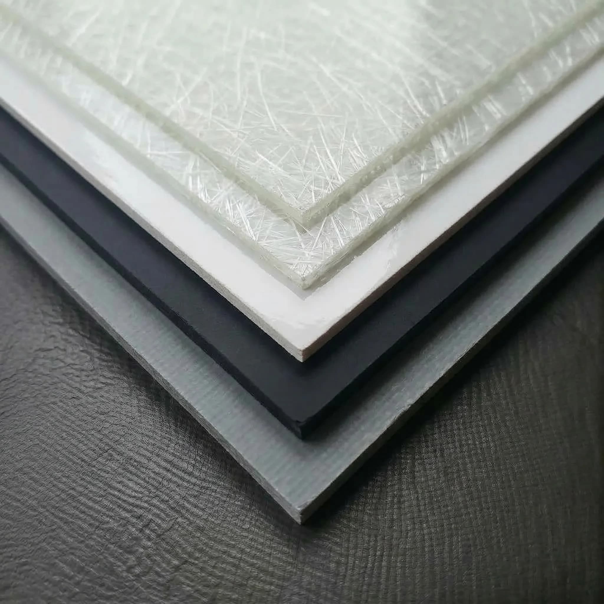 Fiberglass composite material sample for industrial components
