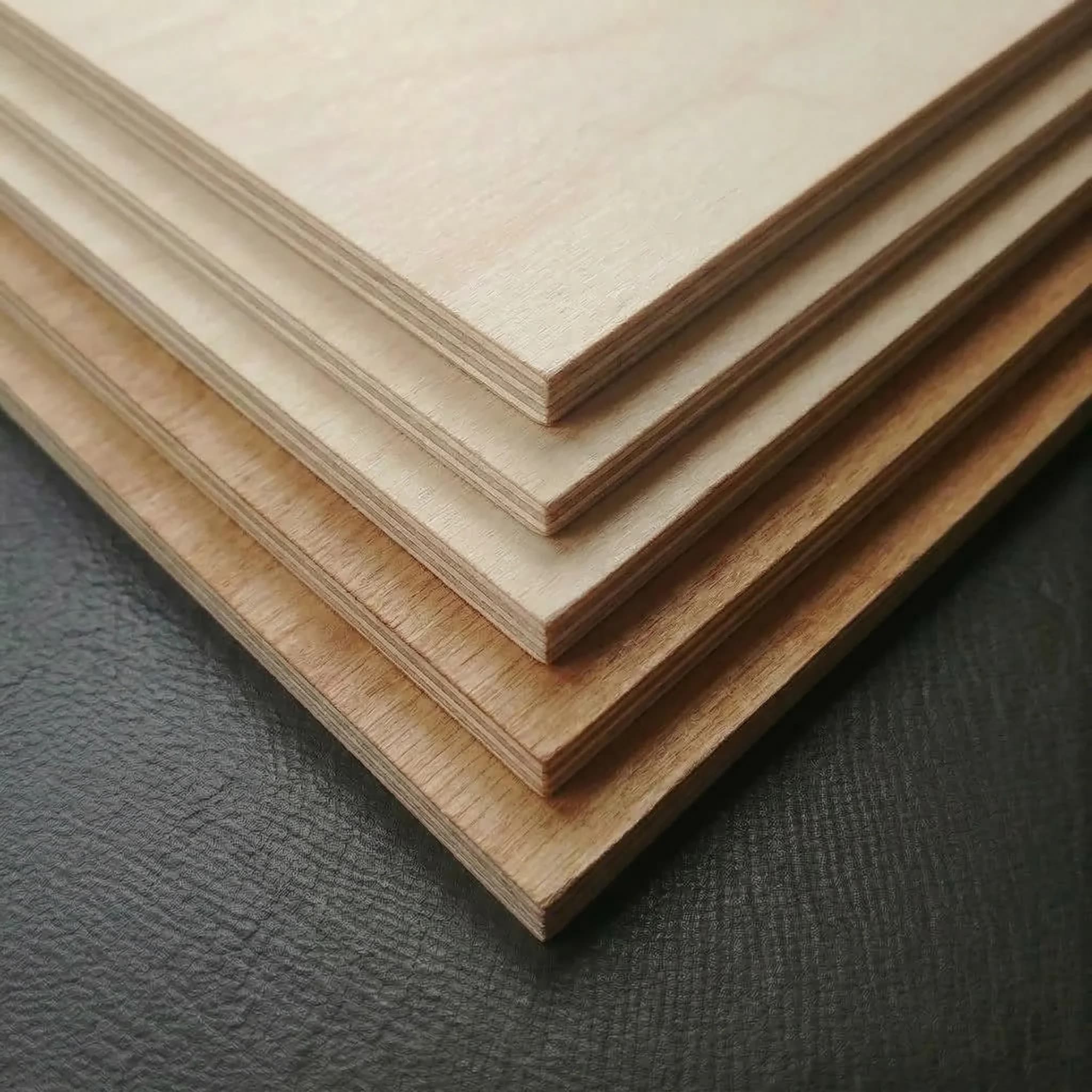 Plywood material sample for routed components