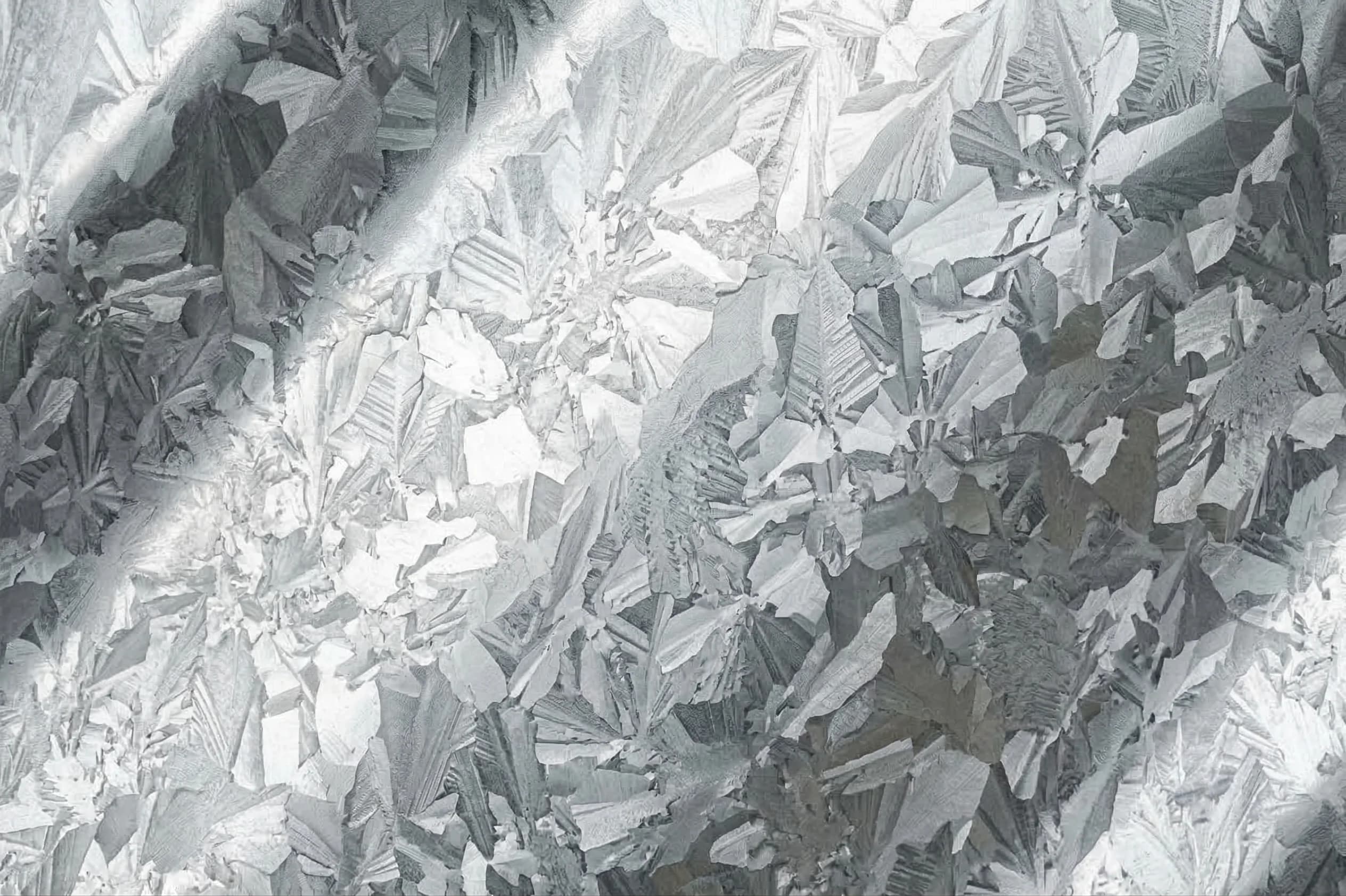 Muestra de acero galvanizado para componentes fabricados