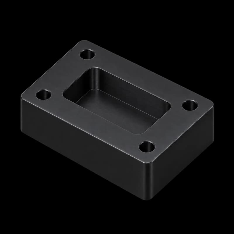 Positioning block CNC machined from Acetal (Delrin / POM)