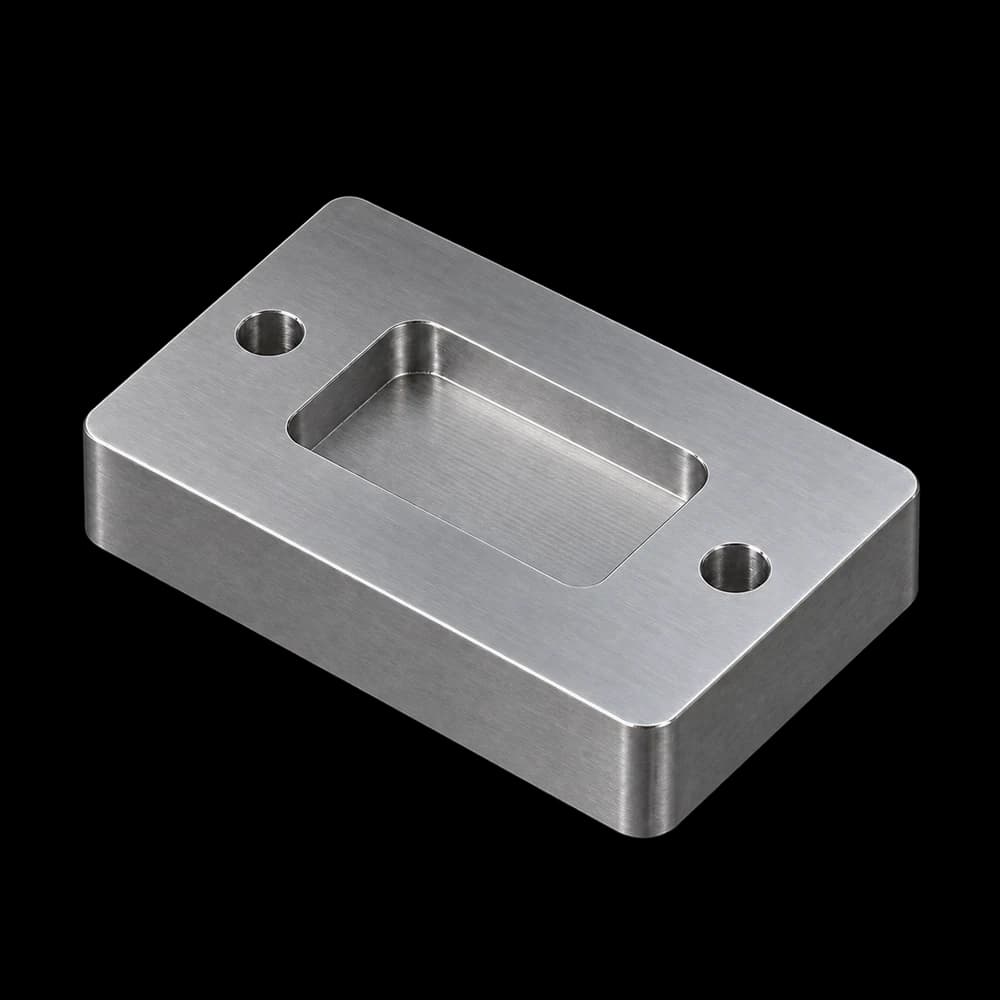 The same plate CNC-milled from 1018 steel