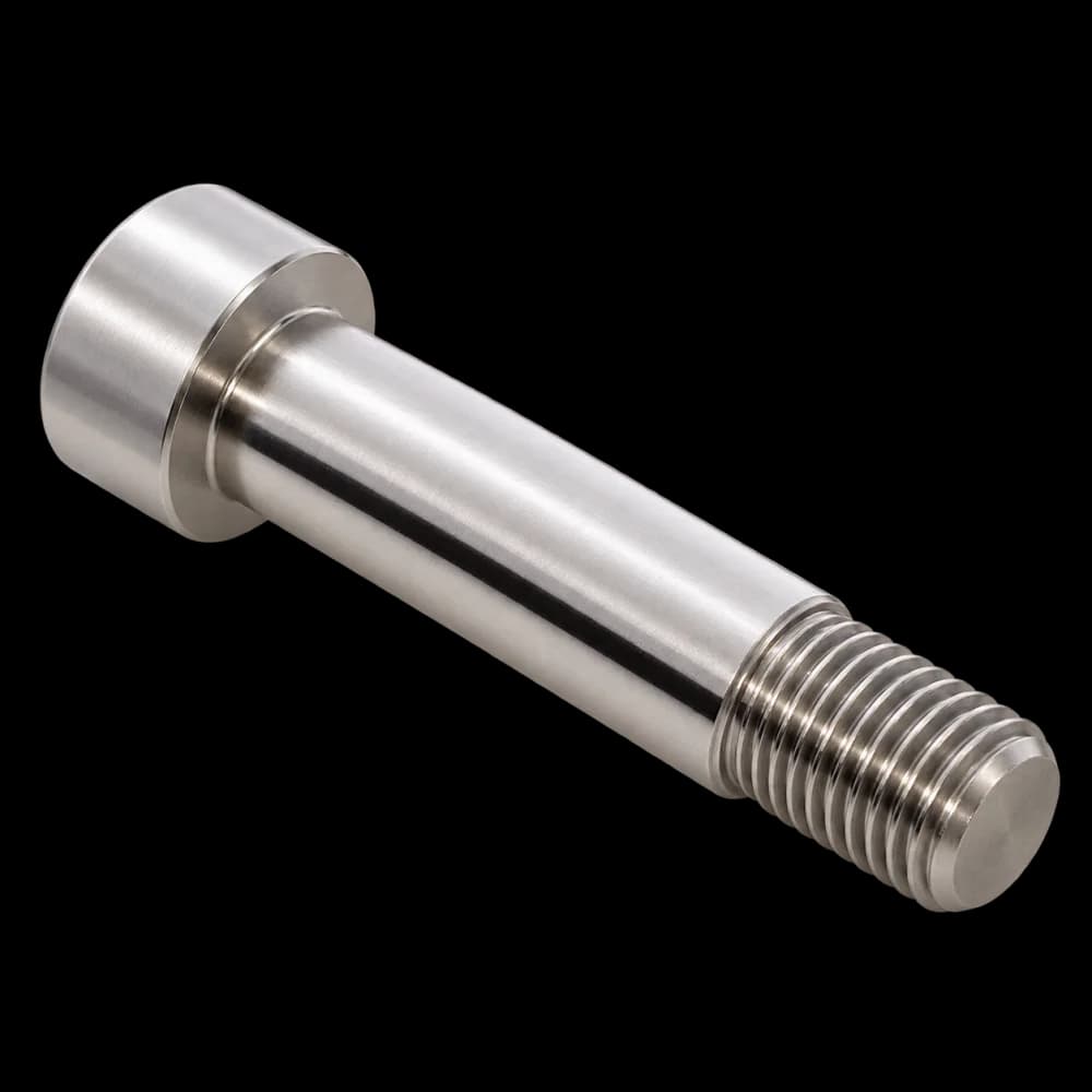 Tornillo de hombro de acero inoxidable 303 torneado en CNC con rosca M10