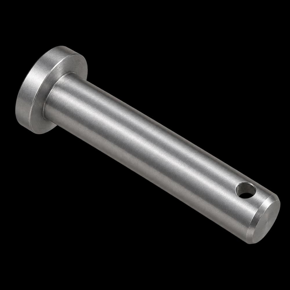 Dowel pins in CNC-machined steel, illustrative image