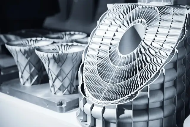 Direct Metal Laser Sintering (DMLS) and Selective Laser Melting (SLM) metal 3D printing process producing high-strength metal components