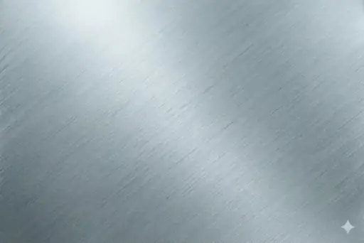 Close-up of stainless steel part with passivated finish
