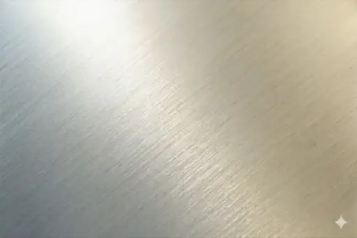 Close-up of metal part with industrial metallic coating